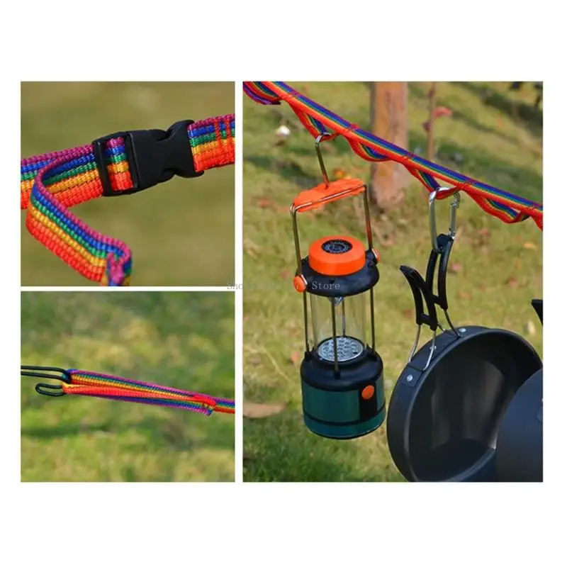 Long Reinforced Colorful Climbing Rope Outdoor Hanging Line Suitable for Outdoor