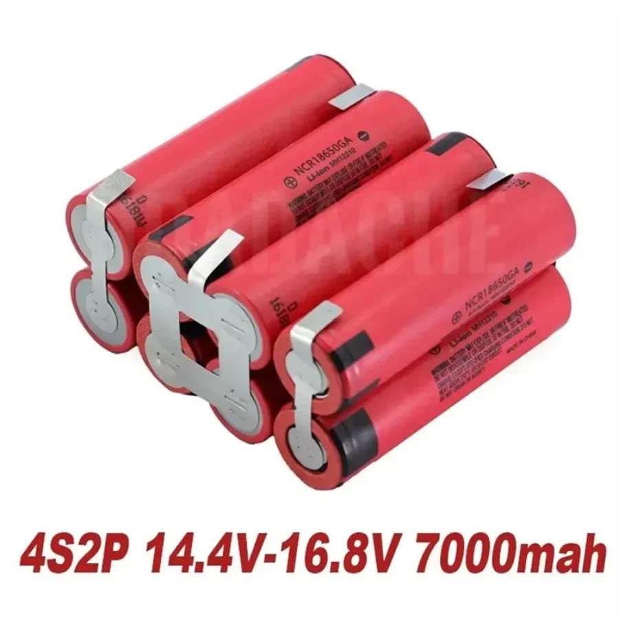 Original battery 18650 GA 3S1P-5S2P 3500-7000 mAh high capacity customizable for screwdriver welding batteries 18650