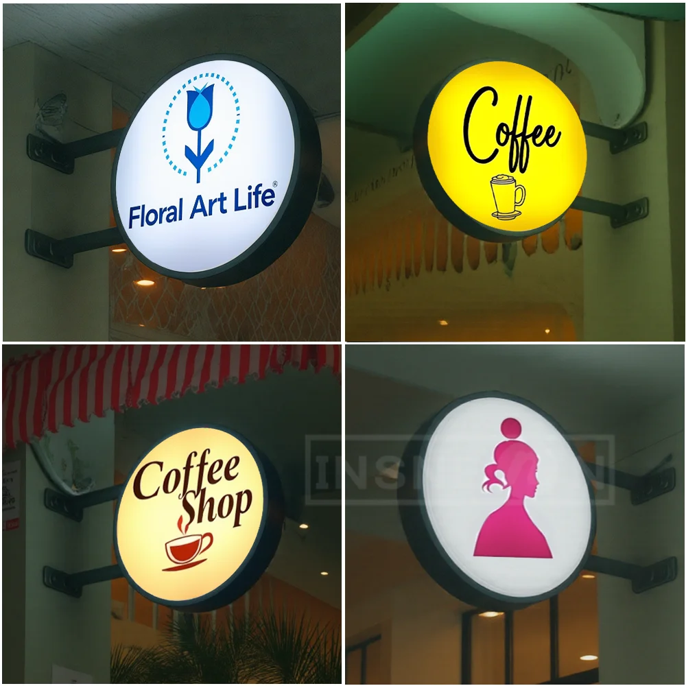 مخصص مضيئة شعار Led تسجيل جدار رسالة النيون المعادن الإعلان ضوء الاكريليك علامات رسائل لافتات الأعمال المنزل صندوق مشرق