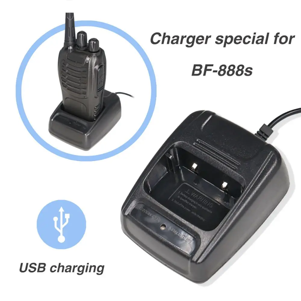 Replacement Parts Accessories USB Charger Charging Cradle Walkie-talkie Charger for BAOFENG Li-ion Battery Charger