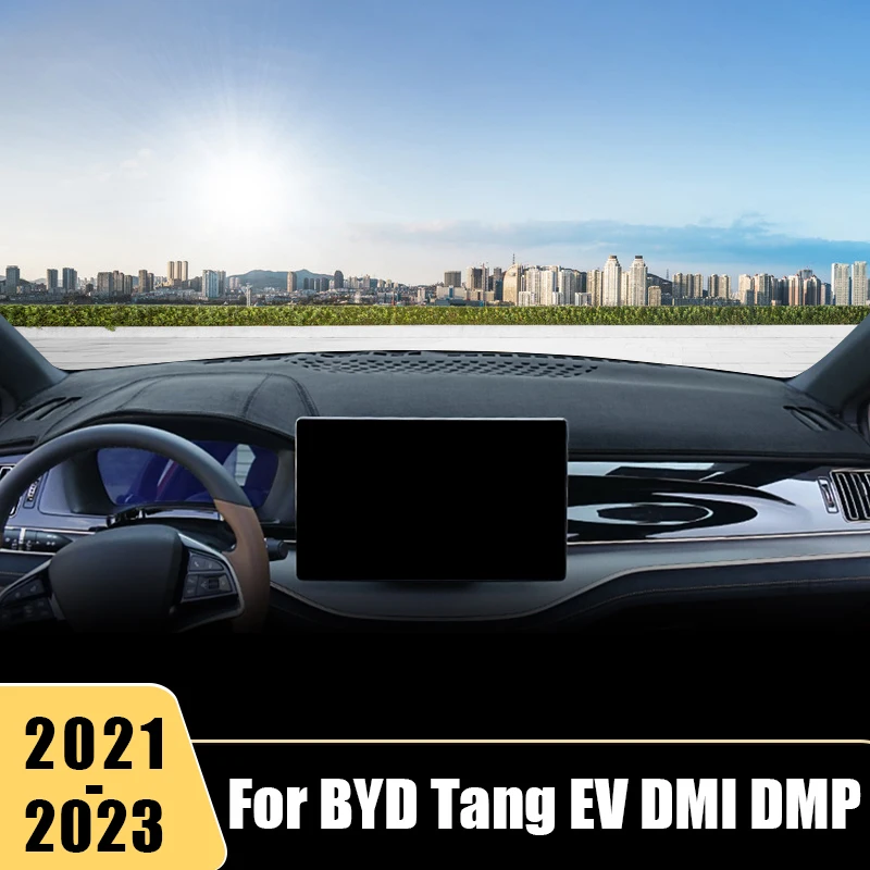 

For BYD Tang EV DM DM-i DM-p 2021 2022 2023 Car Dashboard Cover Avoid Light Non-Slip Mats Instrument Panel Carpets Accessories