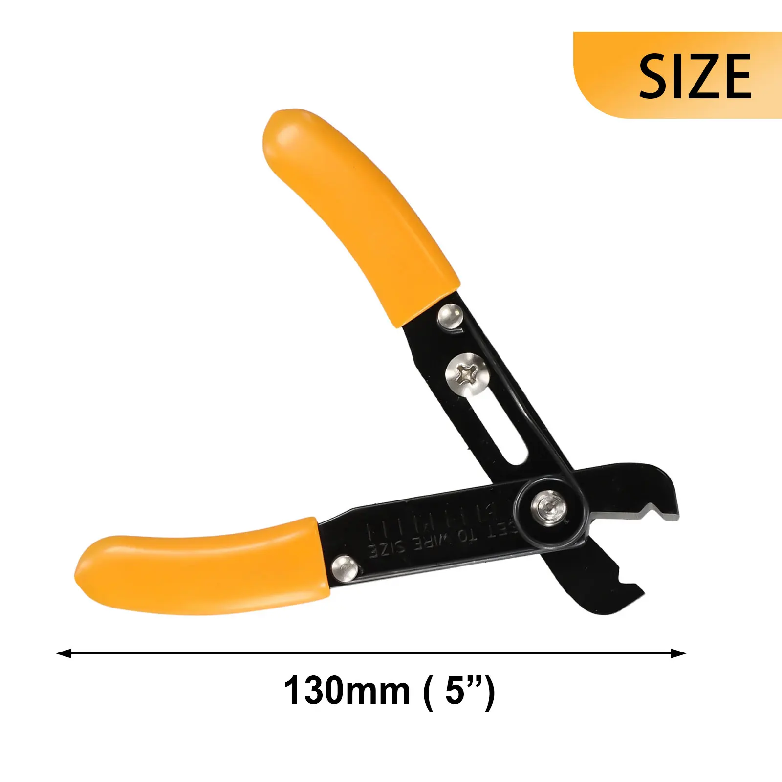 Hand Tools Mini Wire Stripper Manganese Steel Orange + Black Telecommunications Workshop Equipment High Quality