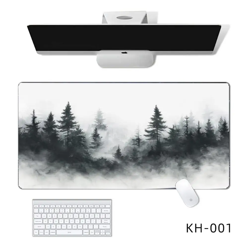 Urban Forest Mouse Pad Mouse Pads Untuk Meja, Gaming Mouse Pad, dengan Tepi Dijahit dan Alas Karet Anti Selip