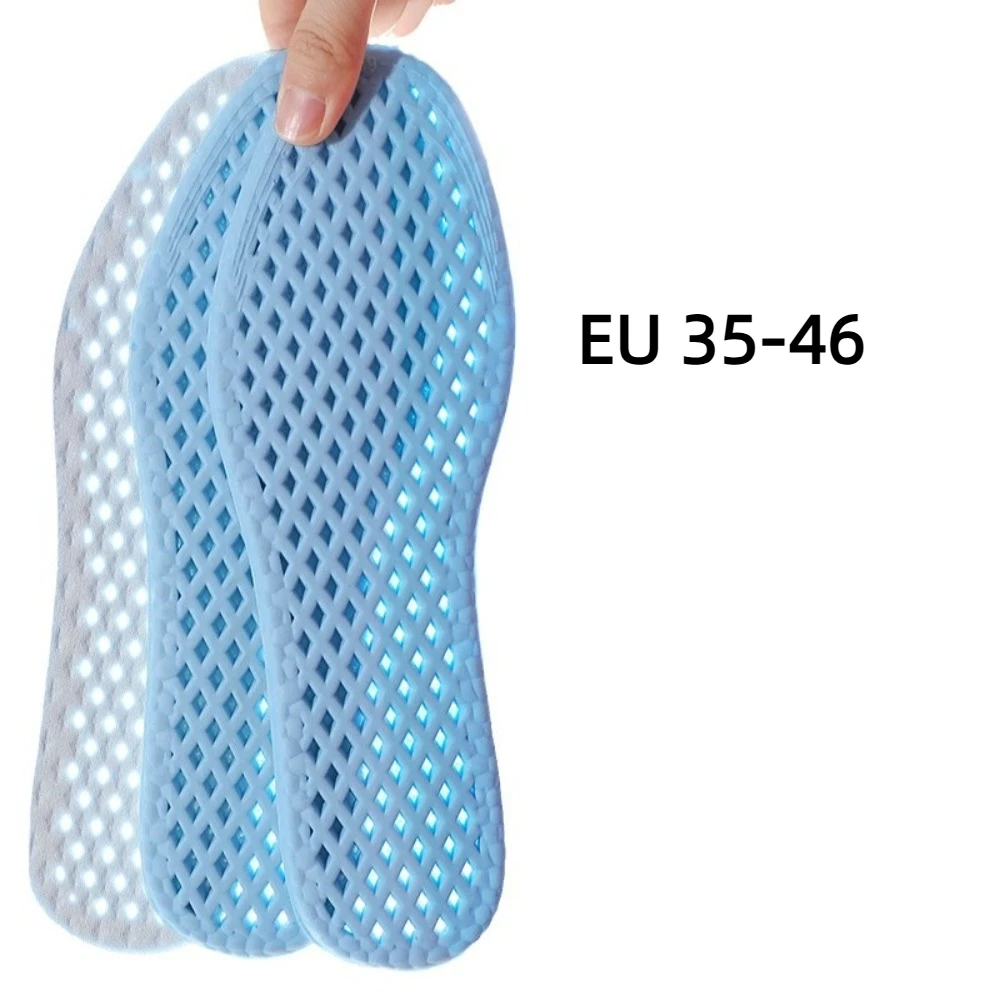 ソフト衝撃吸収メッシュ通気性インソール汗吸収高弾性衝撃吸収低反発クールインソール