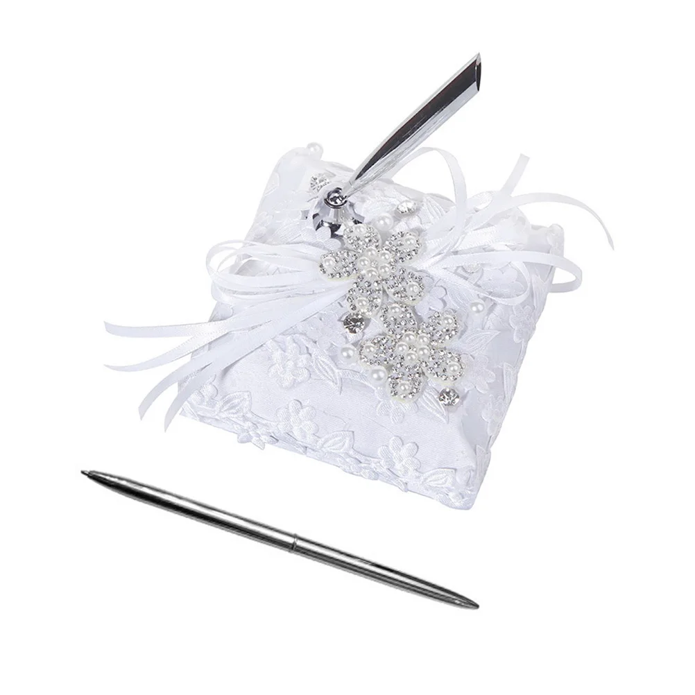 

Crystal Ribbon Fashion Wedding Pen Party Pen Holder for Wedding Party Decoration Hollow Round Holder Pretty Accessories