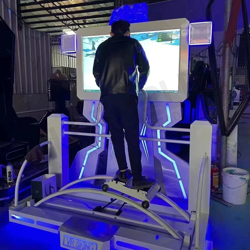 Guangzhou Amusement Park Simulator 9d Skiing Game Machine Sports Fitness Entertainment VR Ski Machine