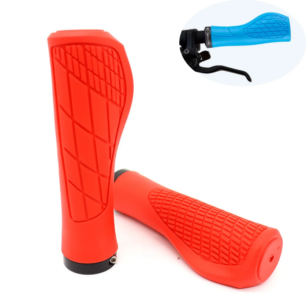 

MTB Bicycle Handle Bar Grips Mountain Bike Soft Single-sided Locking Handlebar Cover Plug Rubber Non-slip Cycling Accessories