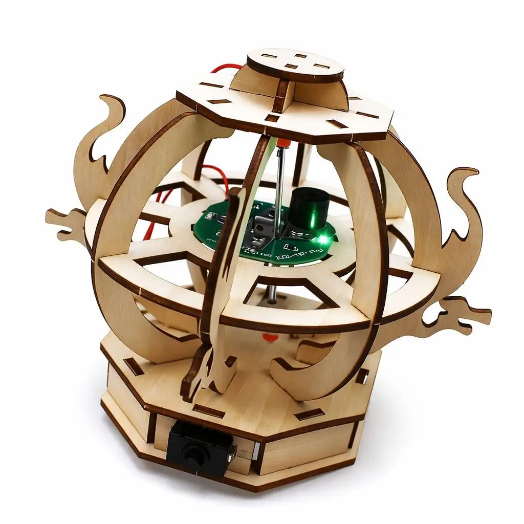 Modèle de sismographe en bois, kit d'expérimentation scientifique DIY, détection des tremblements de terre, jouet éducatif, kit d'artisanat à assembler soi-même pour enfants
