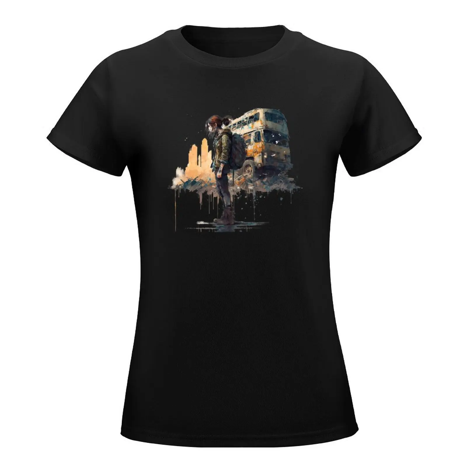 Post Apocalyptic world - inspired by the last of us T-Shirt tees lady clothes Women t-shirts