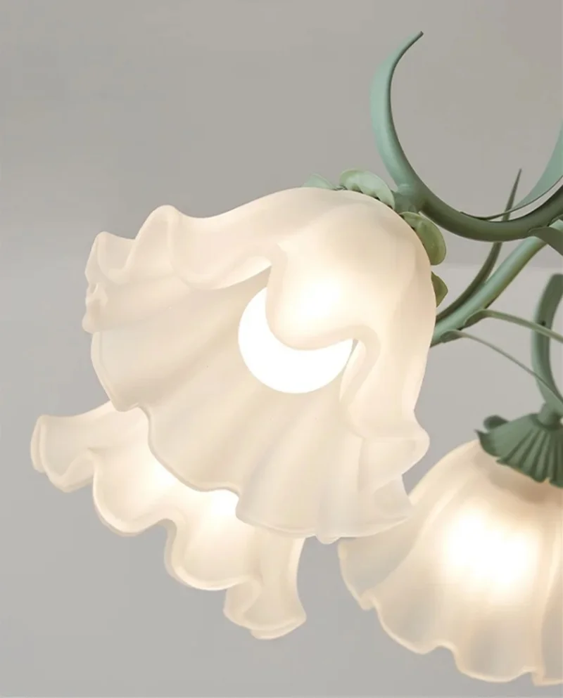 Lampadario a fiori francesi lampadario da soggiorno a LED nordico per camera da letto cucina sala ristorante arte tavolo da pranzo lampada a