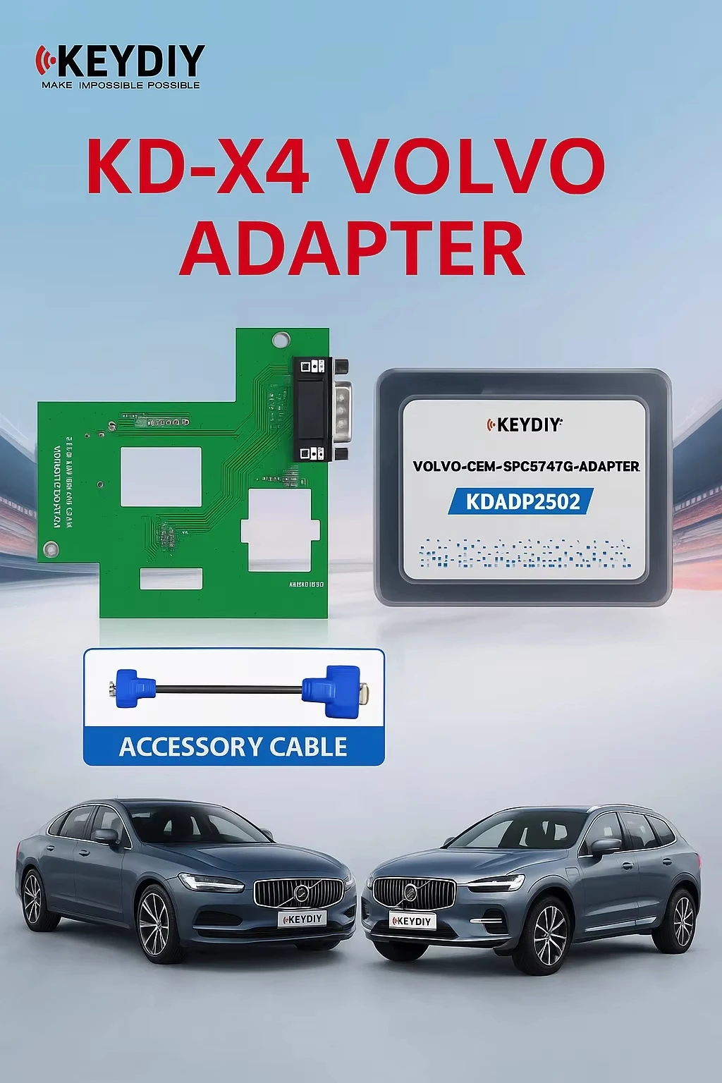 KEYDIY KD-X4 Volvo CEM-SPC5747G Adapter Board for Volvo & Lynk&Co 2022+ Odometer/Key Matching