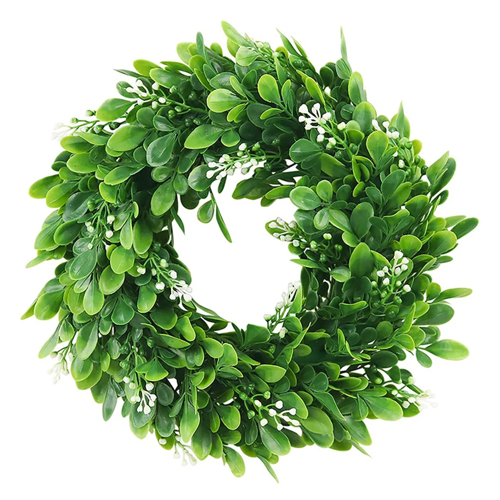 

Greenery Wreath Artificial Flower Wreath Seasonal Decoration Indoor Outdoor Decor Realistic Artificial Flowers