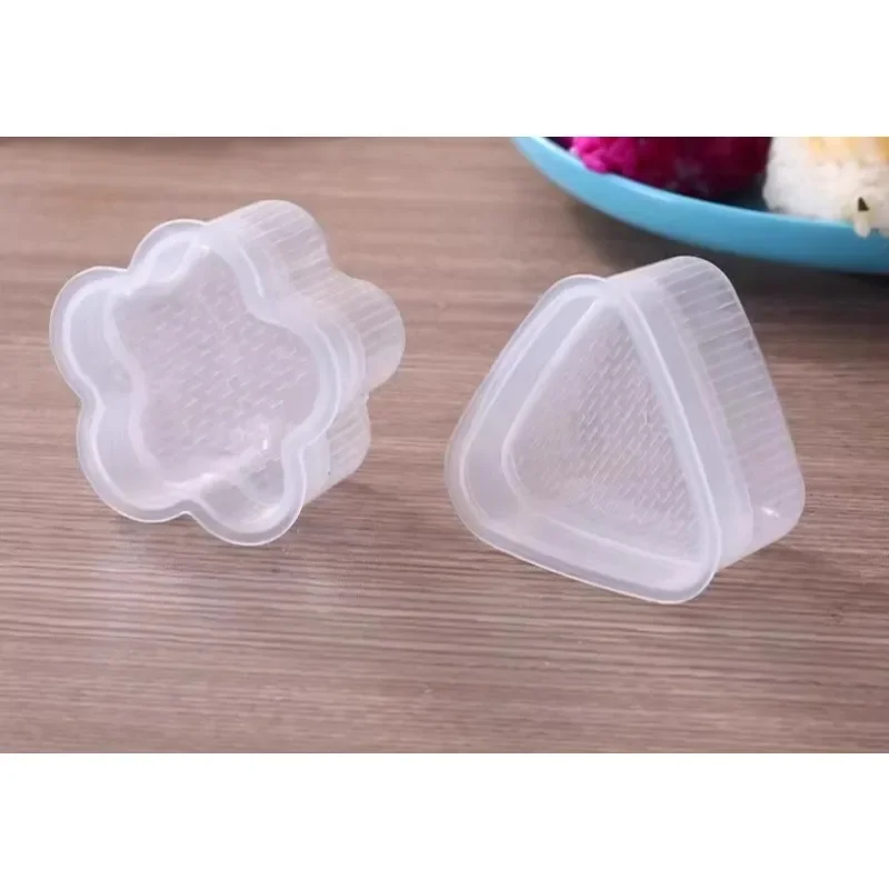 Mold set Food grade safety Baby children make rice bento triangle shape complementary food heart shape