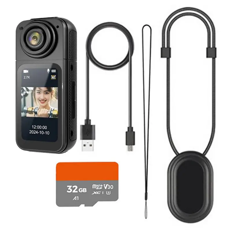 

Thumb Camera Body Cameras with Audio Video Recording Camcorder Electronics Handsfree Sports Video for Travel Pet Walking Baby