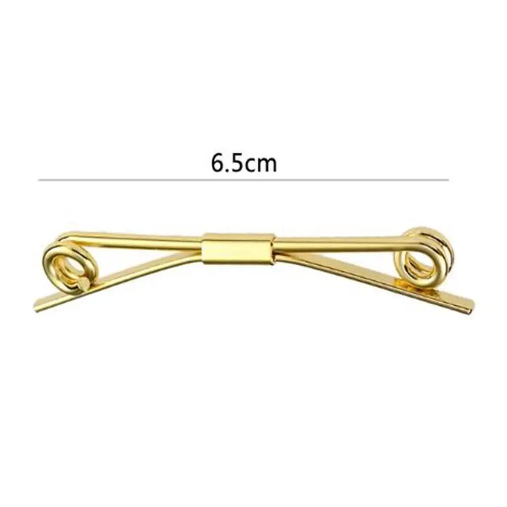 Épingles de collier trempées portables, pinces de collier, épingles de barre de collier, document doré et argent, accessoires de chemise, cadeau de la fête de Léon
