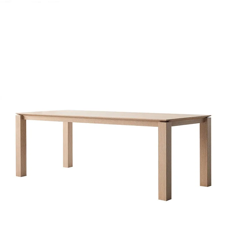 

Simple wabi style restaurant rectangular solid wood dining table