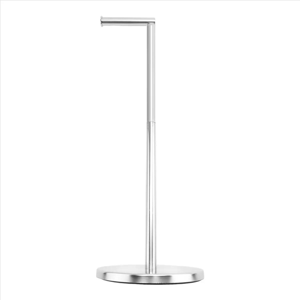A27Z new Toilet Paper Holder, Free Standing Toilet Paper Holder Stand with Reserve for 4 Spare Rolls, Sturdy Base