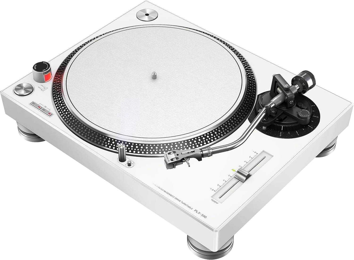 PLX-500 Direct Drive Turntable - White