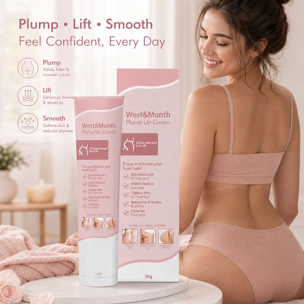Butt Massage Body Plumping Cream Containing Vitamin E,Collagen Firming Cream for prevent sagging, shape hips, plump&sexy Lotion