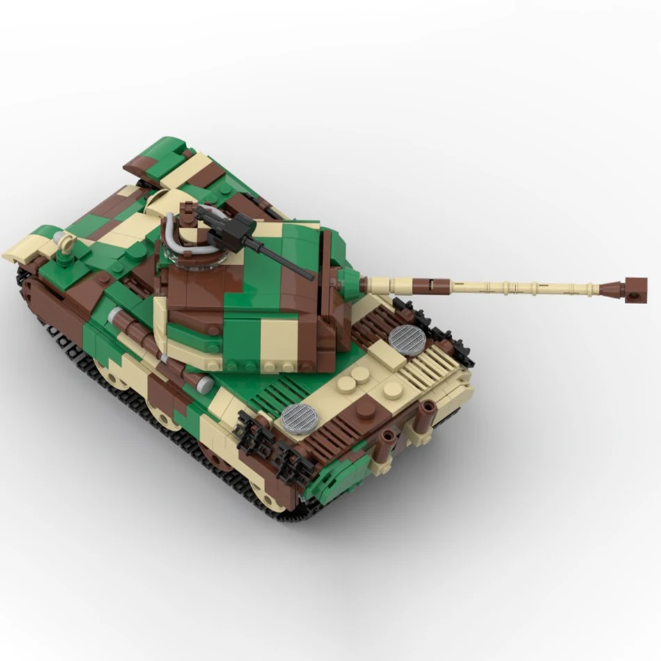 WW II German Military Medium Tank Panther V MOC Building Blocks Tracked Armoured Fighting Vehicle Model Boys Puzzle Toys Bricks