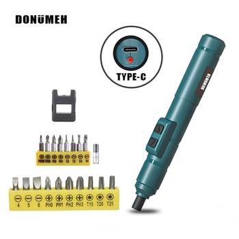 Cordless electric screwdriver Mini power tools 3.6V Type-C rechargeable smart home household maintenance repair