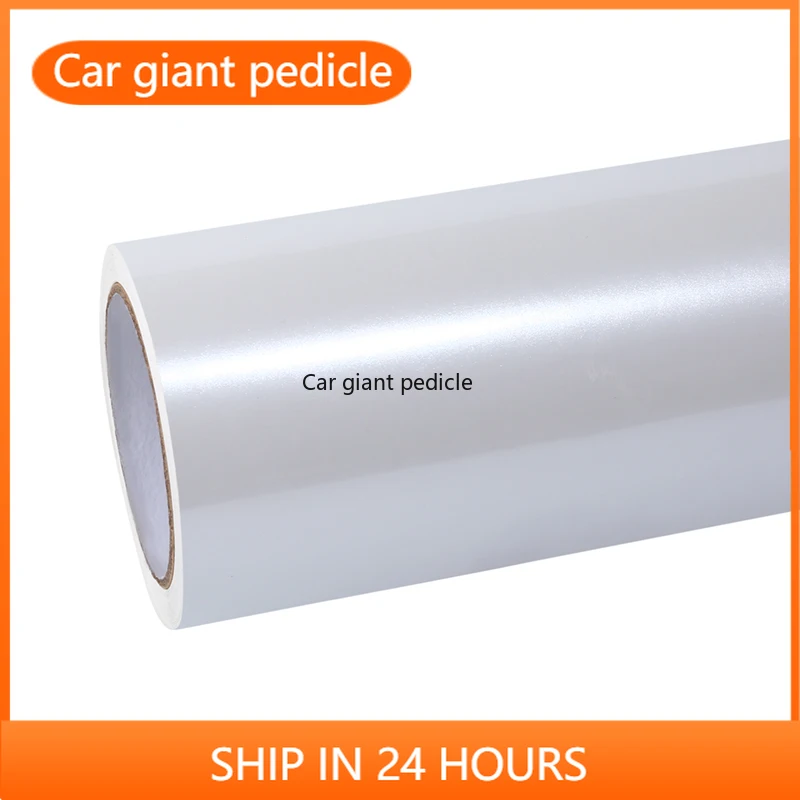 Highest qualityGloss Metal white vinyl Wrap Film Car Wrap Film Non degumming Non fading quality Warranty 1.52M*17M roll