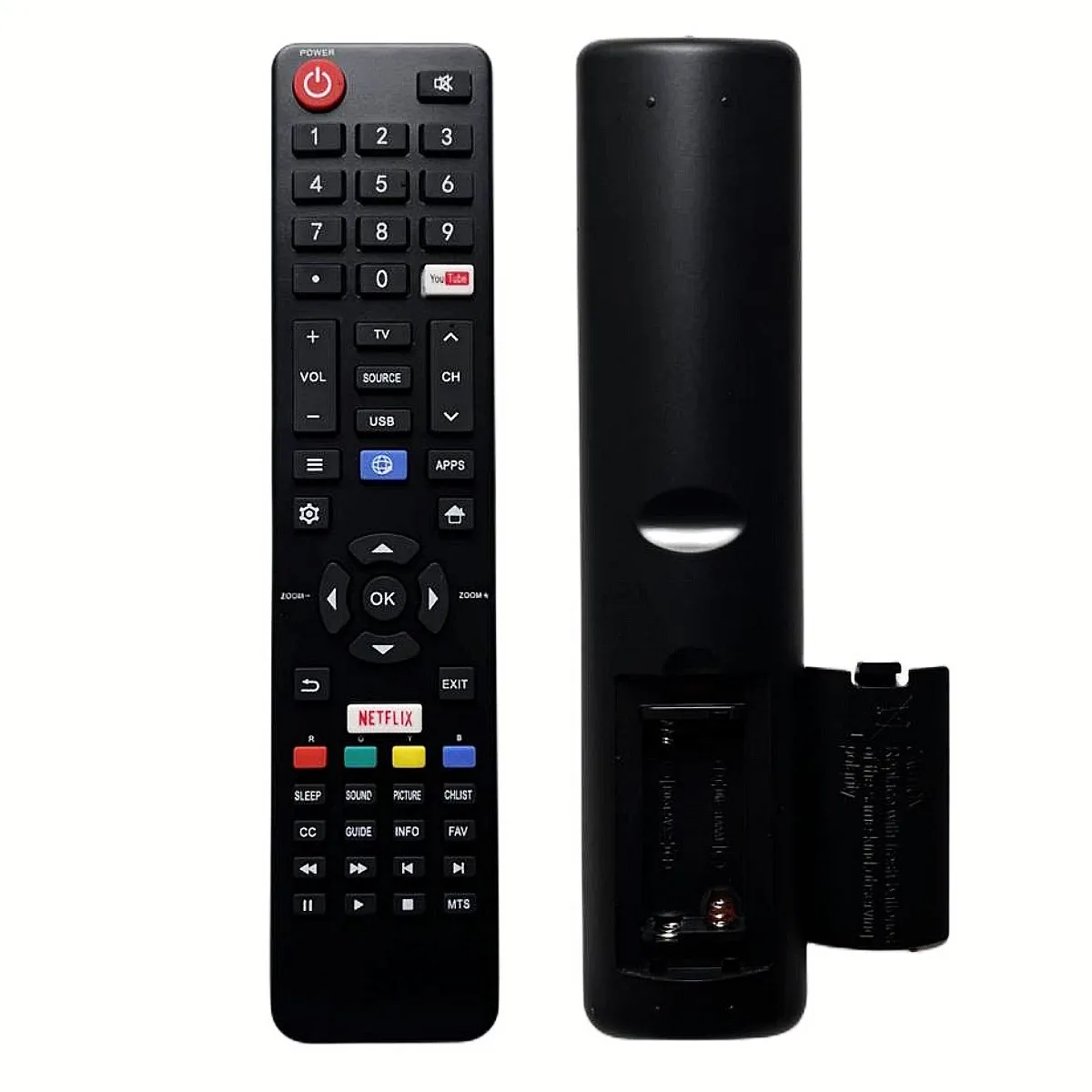 Pilot zdalnego sterowania pasujący do Fanco-Atvio do pilota RC320 Smart Netflix-Tv do telewizora LCD