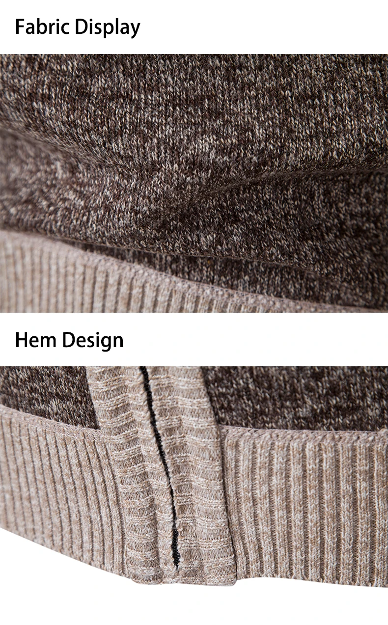 Cardigan sweater coat men\'s 2023 new autumn and winter thick warm collar sweater