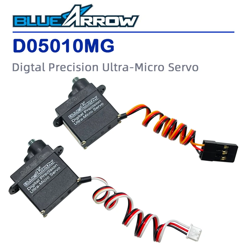 （Fast Delivery）BLUEARROW D05010MG Small Metal Gear Steering Gear Digtal Precision Ultra-Micro Servo