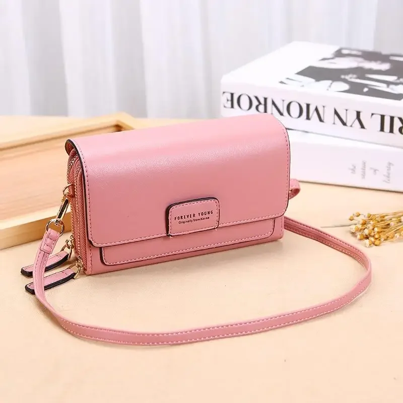 

Ladies High Quality Ladies PU Leather Vertical Purse Multifunctional Standard Clutch Messenger Bag Fashion Casual Bag