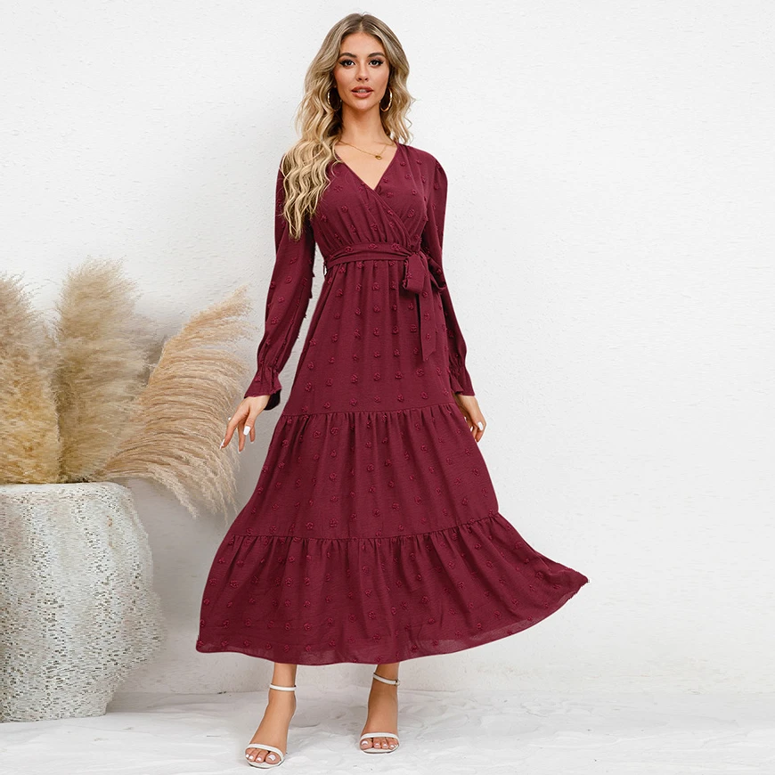 Autumn Winter New Maternity Dresses Photoshoot Solid Color Pregnancy Clothes Casual Pregnant Long Sleeve Costume For Women Gowns