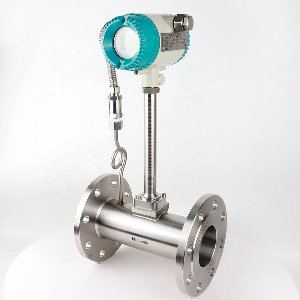 

Hot Sale Smart Count Display Flange Steam Compressed Air DC 12-24V Vortex Flowmeter DN25 Instrument Indicator Hot Flow Meter