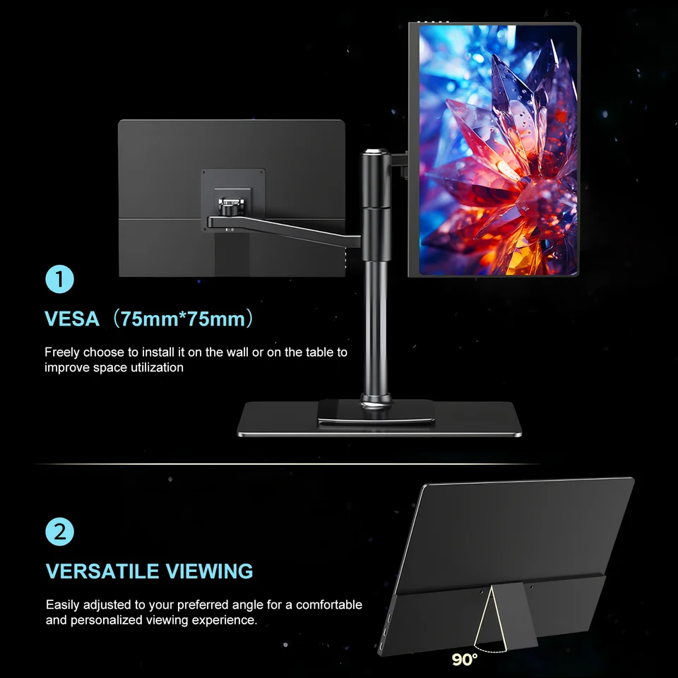 14 inch Portable Monitor OLED 3K 120Hz 2880*1800 Low Blue Light