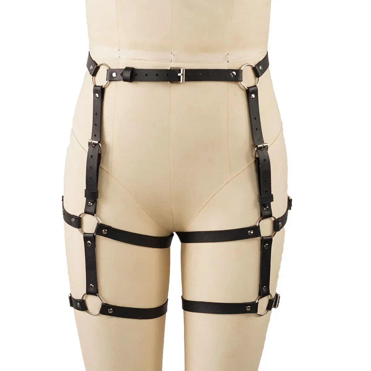خصر نسائي جميل مثير، حزام، أرداف عبودية BDSM، ملابس عيد الميلاد، إكسسوارات غريبة
