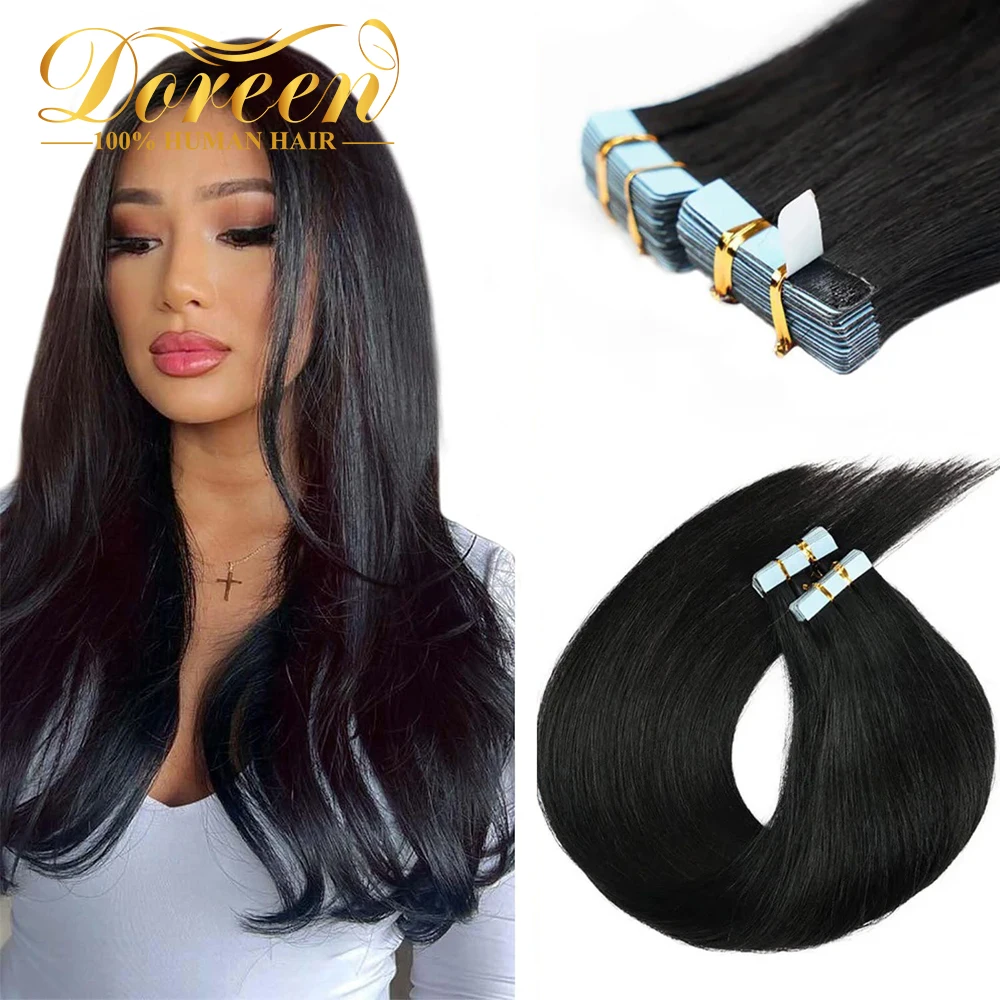 Doreen hair Tape in Hair Extensions 100% Real Human Hair Short 12