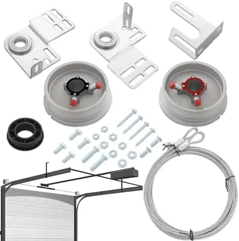 

Garage Door Torsion Spring Kit for 7 ft Doors – Complete Hardware Set for Universal Residential Use