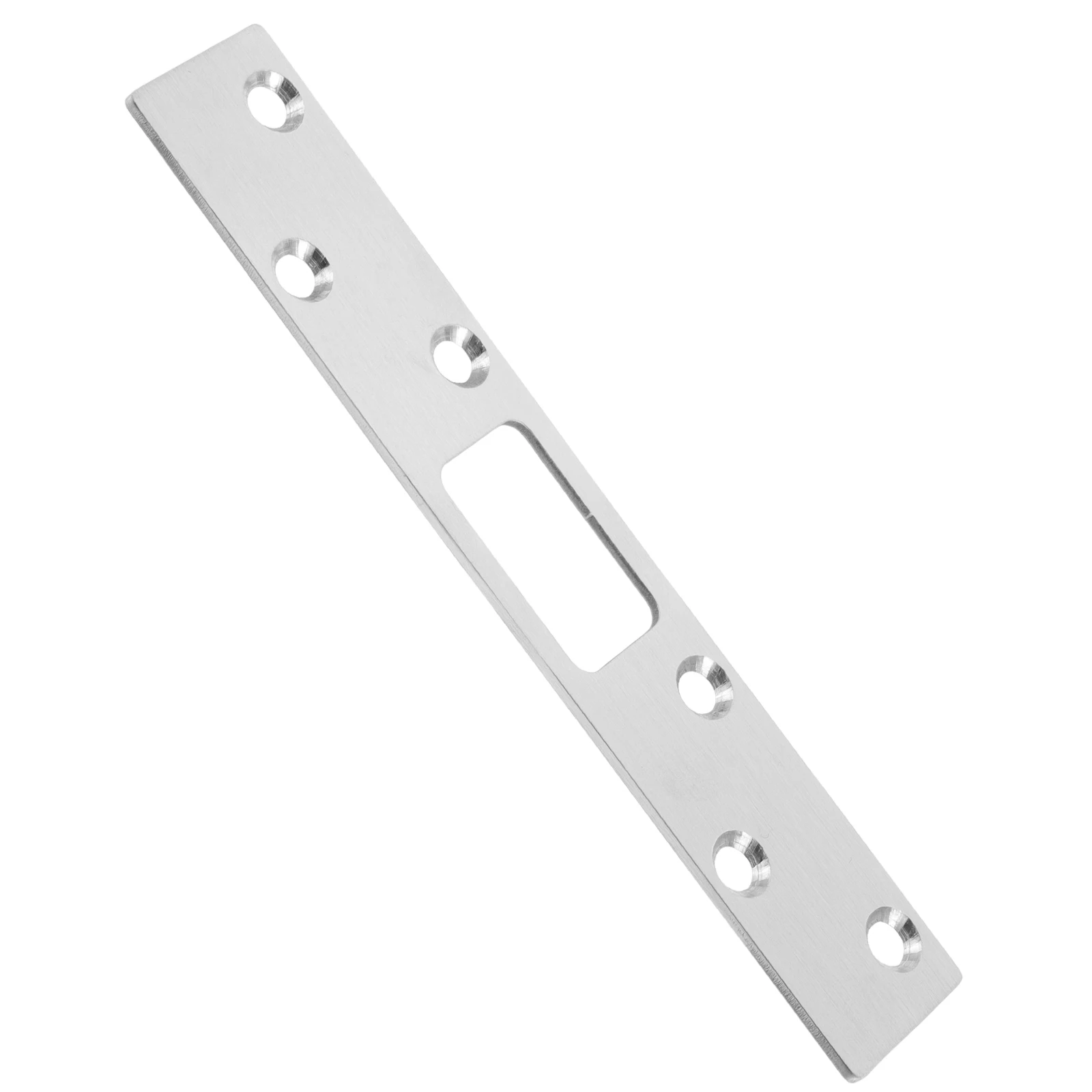 

Door Lock Strike Plate Reinforcement Silver Edge Filler Backplate Gusset Latch Restorer Universal Fit Increased Stability