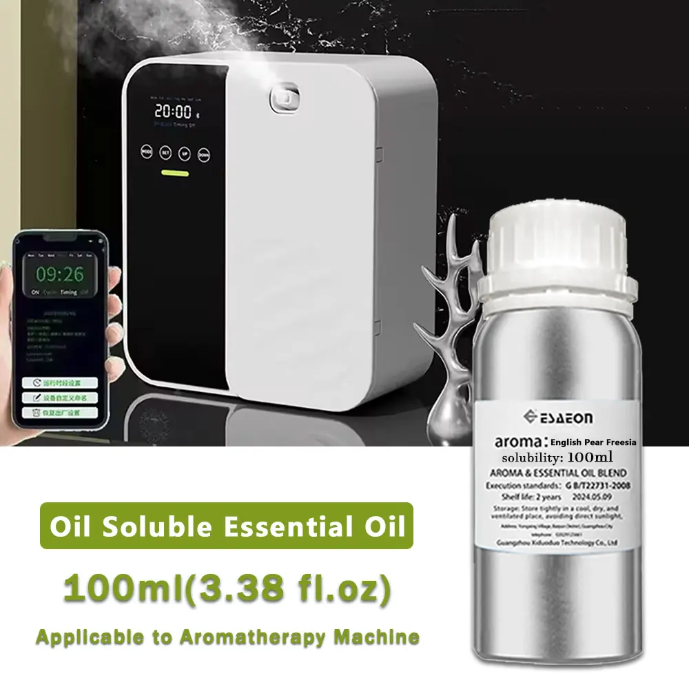 ESAEON 100ml (3.38 fl.oz) Oli Essenziali di Pera Inglese, Fresia e Cedro, per Tutti i Diffusori Senza Acqua, Macchine per Aromaterapia, Aromaterapia
