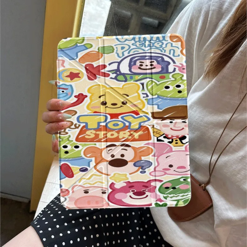 

Cute Cartoon Toy Story Tablet Case For Honor X8A/X9/X8 Pro/10Pro V9 11/11.5inch with Pen Slot & Auto Sleep Protective Cover