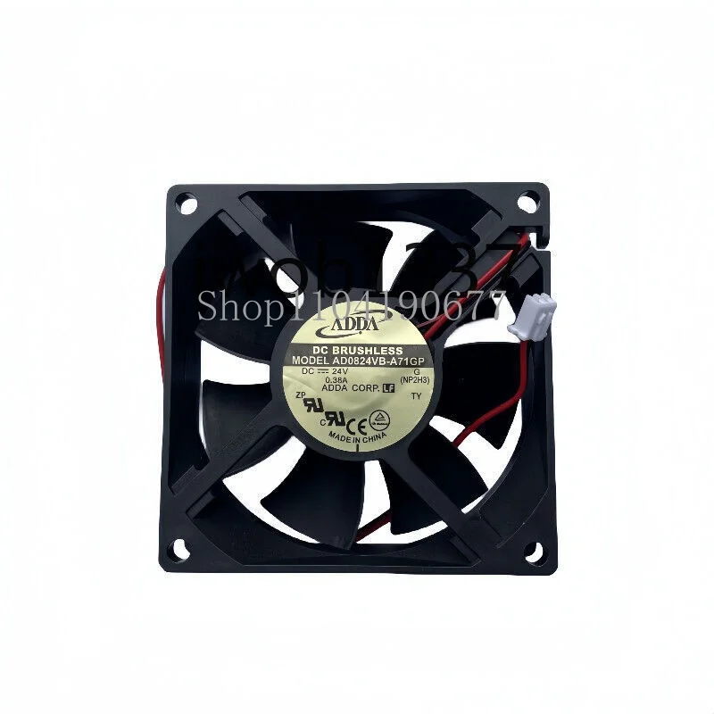 New for ADDA AD0824VB-A71GP 8025 24V 0.38A 2-wire  Cooling Fan