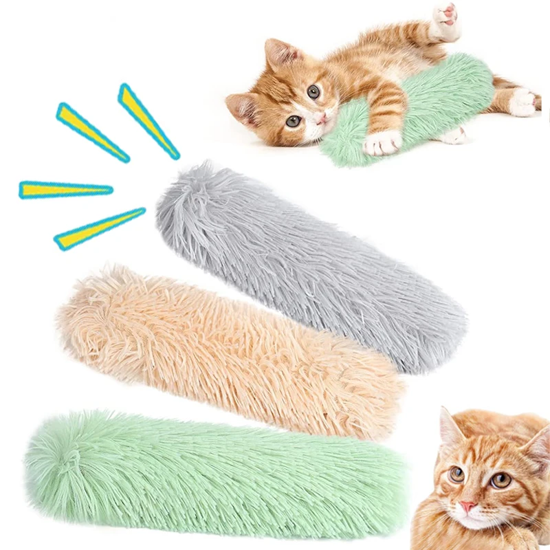 Catnip Cat Toys Funny Interactive Plush Sounding Pet Toys For Kitten Bite Resistant Teeth Grinding Cat Pillow Toy Pet Supplies