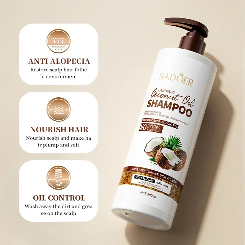 Coconut Dandruff Removal Oil Control Shampoo Improve Hair Dryness Furcation Supple Moisturizing Nourishing Shampoos Hair Care