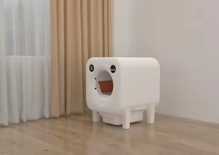 Полностью автоматический ящик для кошачьего туалета, закрытый умный туалет для кошек, принадлежности для кошек, очень большой совок для какашек