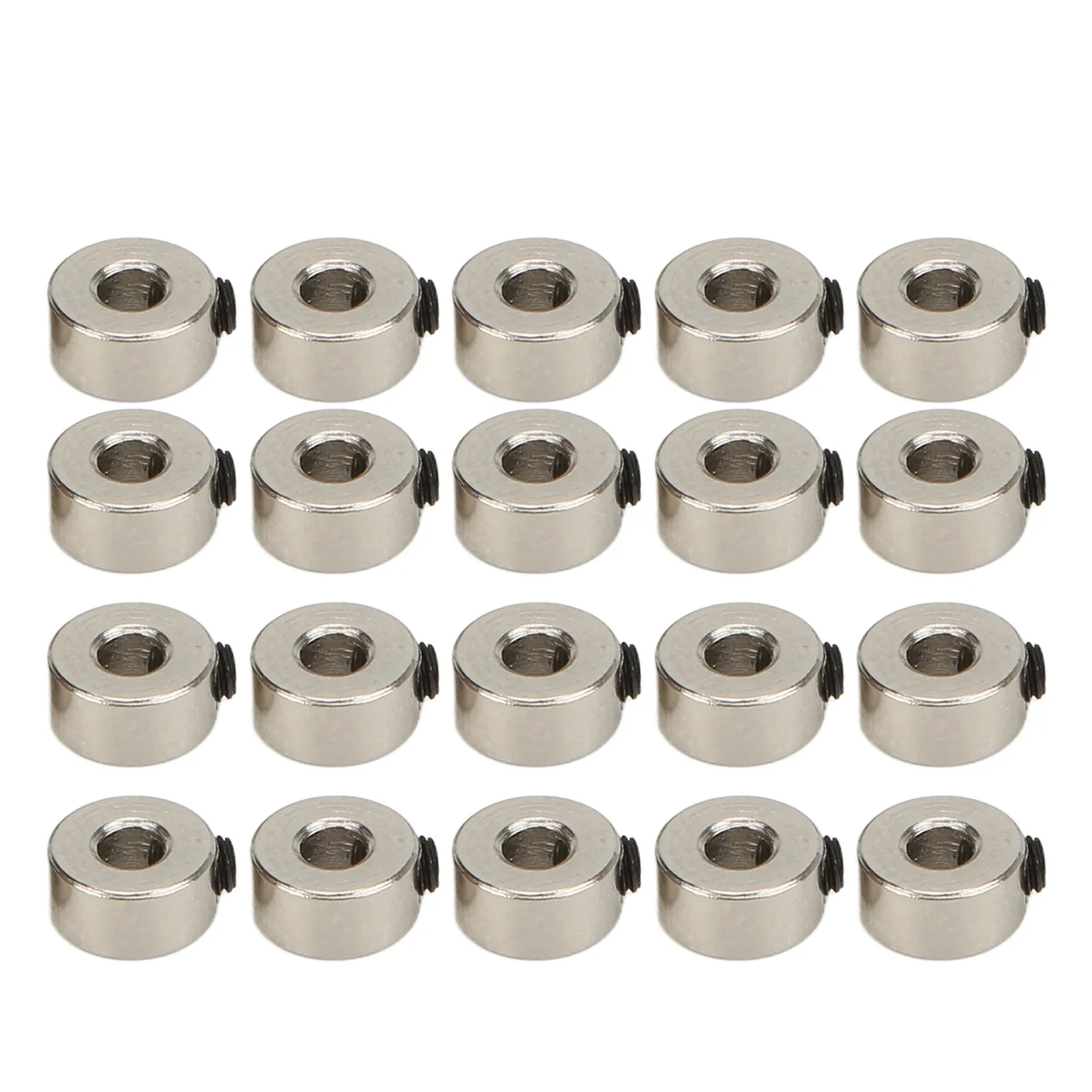 20Pcs RC Plane Landing Gear Stopper Set Wheel Collar 3.1mm Stainless Steel Exquisite Craftsmanship Model Aircraft Part