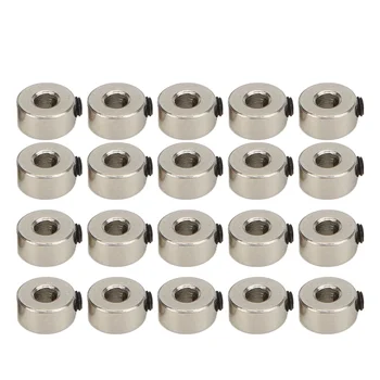 20 adet RC Uçak Iniş takımı Stoper Seti Tekerlek Yaka 3.1mm Paslanmaz Çelik Zarif İşçilik Model Uçak Parçası