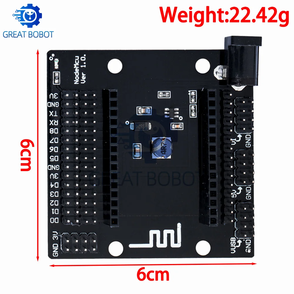 ESP8266 ESP-12E NodeMCU V3 Breadboard Base (1PC BS) - for Arduino IDE Compatible for DIY Programming