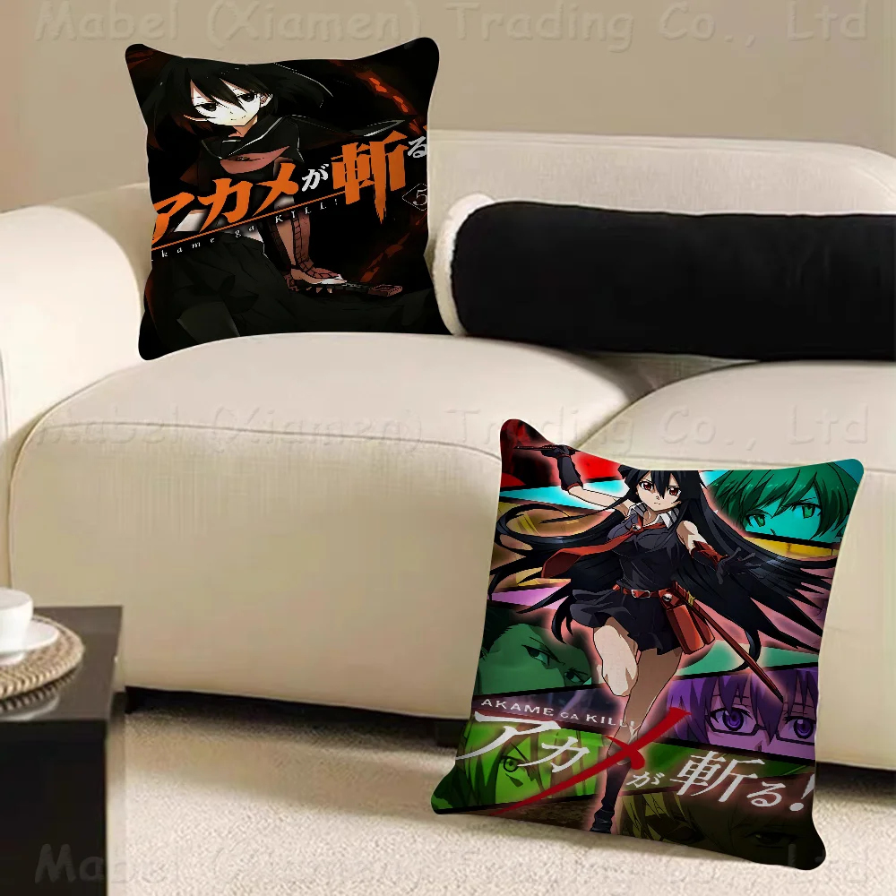 Japanese Anime Akame Ga KILL Cushion Cover 30x50 Polyester Sofa Cushions Decorative Throw Pillows Home Decoration Pillowcover