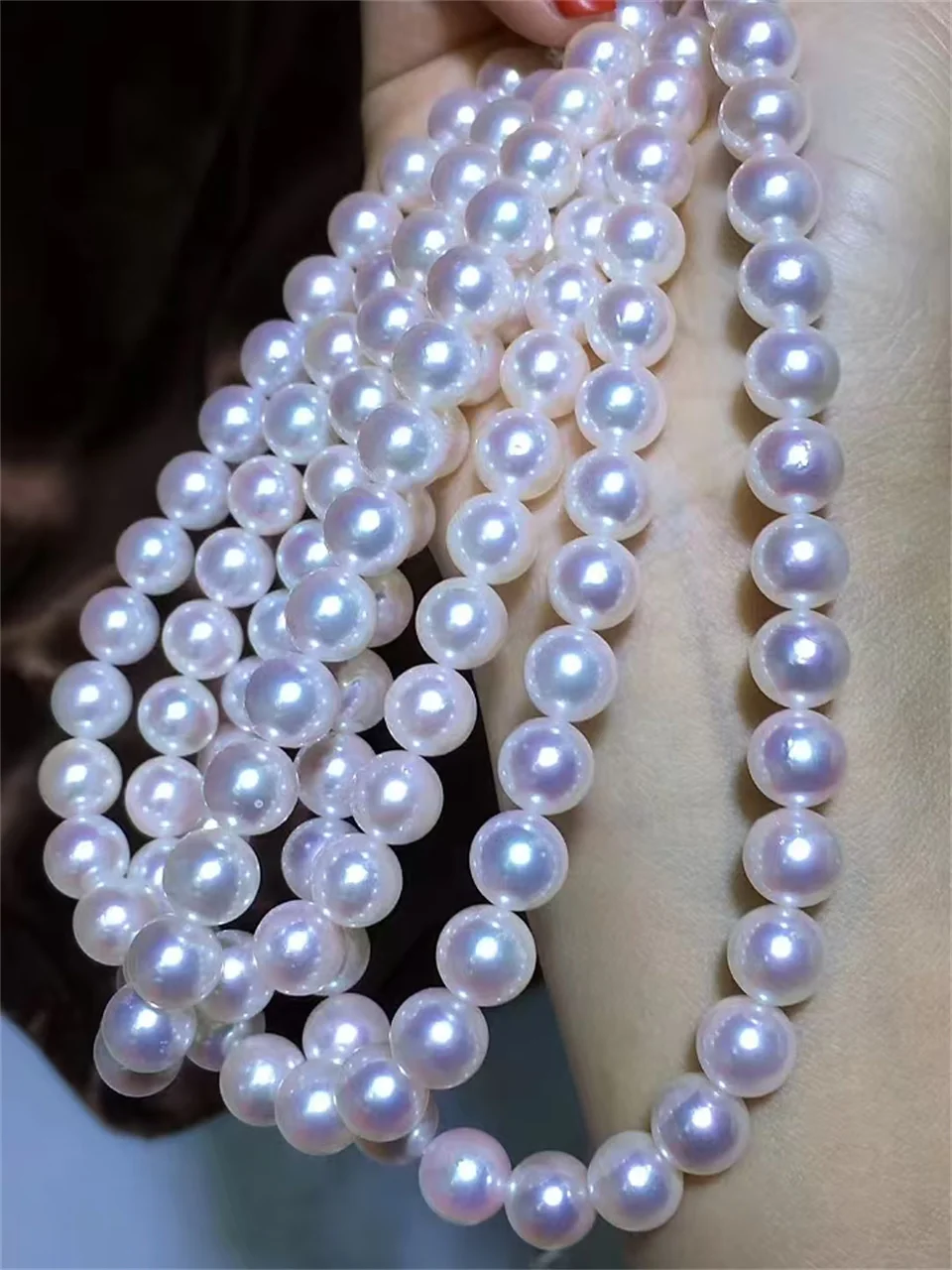 

5A 100% Natural Freshwater Pearls Perfect Round Shape Cultured White Pink Purple Pearls For DIY Handmade Bracelet Accessories