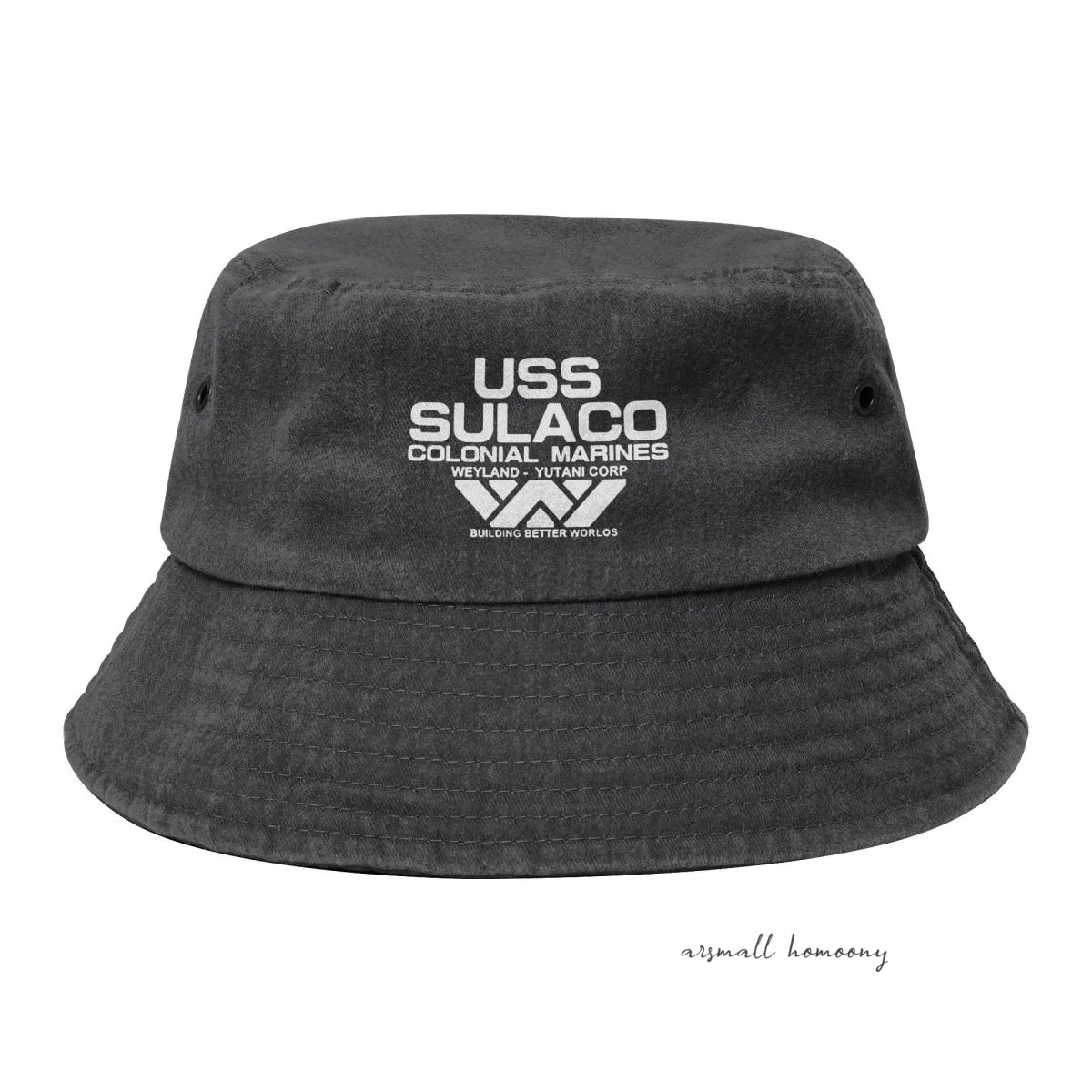 USCSS Nostromo Alien Cowboy Denim Fisherman Hat With Printing