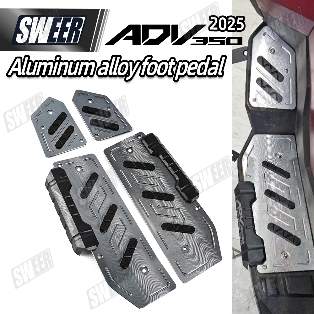 Repose-pieds de moto pour Honda ADV 350 ADV350 2021-2025 en alliage d'aluminium, pédale modifiée antidérapante, NOUVEAU repose-pieds